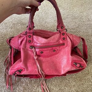 Pink Balenciaga City Bag Medium